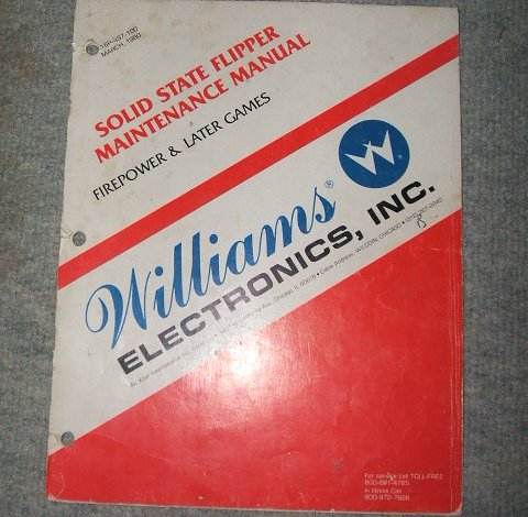 Solid State Flipper maintenance manual de Williams